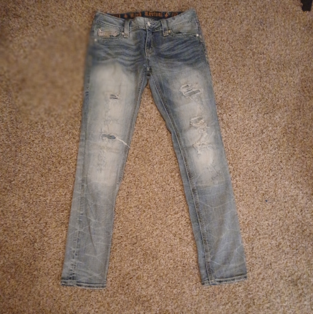 Rock Revival Light Blue Denim Jeans